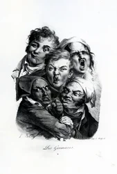Les Grimaces, vers 1823